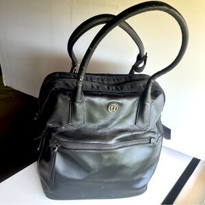 Lululemon leather gym / weekend bag - as is, price firm